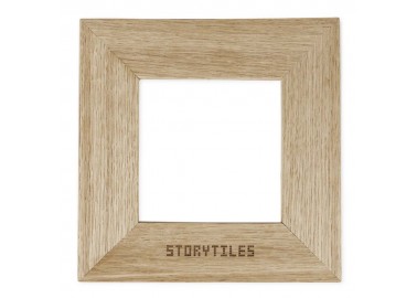Cadre en bois clair pour carreau de céramique 10x10 - Verso - Storytiles