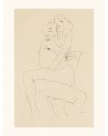 Affiche Egon Schiele - Couple enlacé - Salam Editions