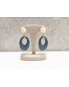 Boucles d'oreilles Ola - Bleu - Azeria Bijoux