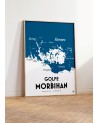 Affiche Carte du Golfe du Morbihan - Atelier Vauvenargues