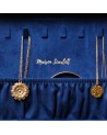 Boîte à  bijoux en velours Louise - Bleu marine - Poches intérieures - Maison Scarlett