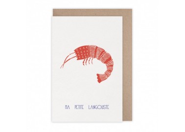 Carte Langoustine - Monsieur Papier
