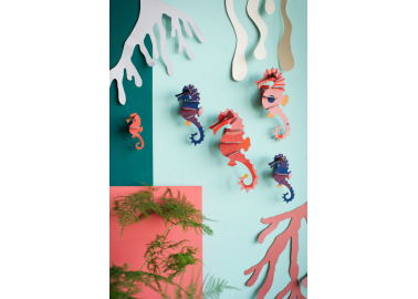Décoration murale - Algues - Hippocampes