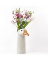 Grand vase Oie - Fleurs - Quail Design