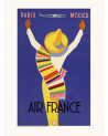 Affiche Air France / Paris Mexico A307 - Salam Editions