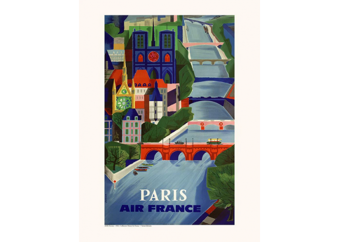 Affiche Air France Paris A106 - Petit Gramme