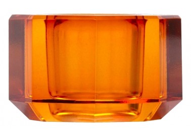 Bougeoir en verre ambre - Chandelle - Au Maison