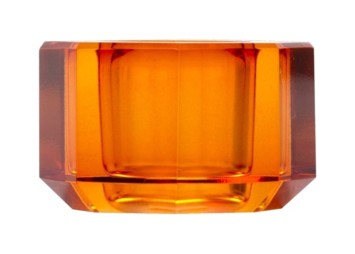 Bougeoir en verre ambre - Chandelle - Au Maison