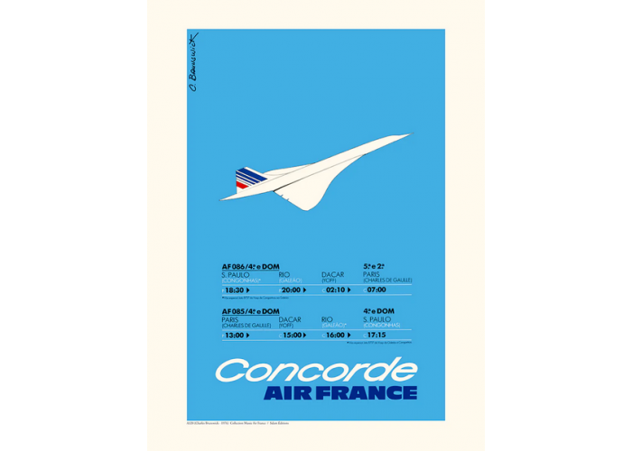 Affiche Air France / Concorde A320 - Salam Editions