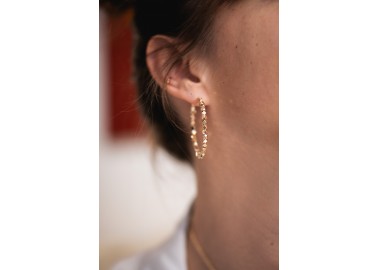 Boucles d'oreilles Perle d'or - Bijou - By164