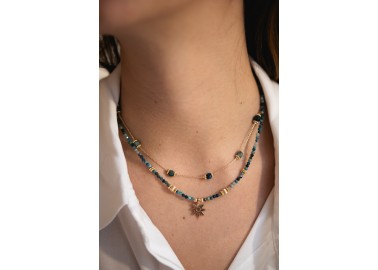 Collier Ysé turquoise - Soleil - By164