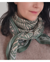 Grand foulard Zebra Khaki - Châle - Bindi Atelier