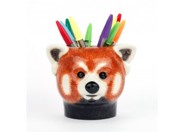 Pot à crayon Panda roux - Stylos - Quail Ceramics