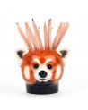 Pot à crayon Panda roux - Crayons - Quail Ceramics