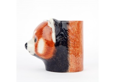 Pot à crayon Panda roux - Profil - Quail Ceramics
