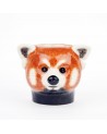 Pot à crayon Panda roux - Quail Ceramics