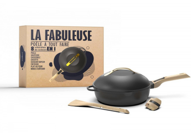 La Fabuleuse Poêle 28cm - Météore - Packaging - Cookut
