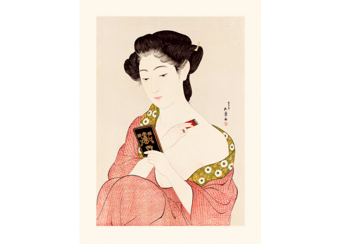 Affiche Goyo Hashiguchi - Femme se poudrant - Salam Editions