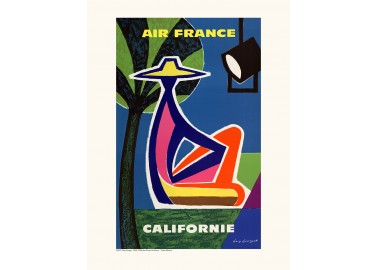 Affiche Air France / Californie A107 - Salam Editions