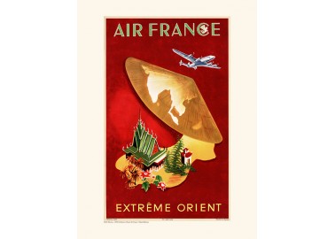 Affiche Air France / Extrême Orient A326 - Salam Editions