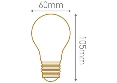 Ampoule Filament Led 4 Loops - Dimensions - Girard Sudron